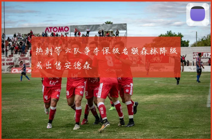 热刺等六队争夺保级名额森林降级或出售安德森